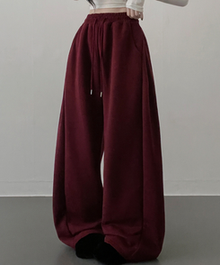 【丈別】サイドスナップトレーニングパンツ BURGUNDY