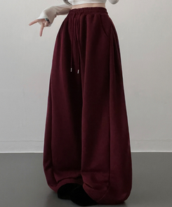 【丈別】サイドスナップトレーニングパンツ BURGUNDY