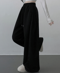 【丈別】サイドスナップトレーニングパンツ BLACK