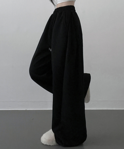 【丈別】サイドスナップトレーニングパンツ BLACK