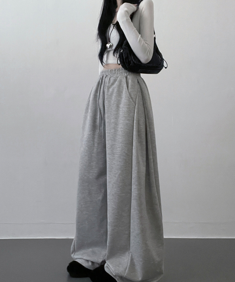 【丈別】サイドスナップトレーニングパンツ GREY