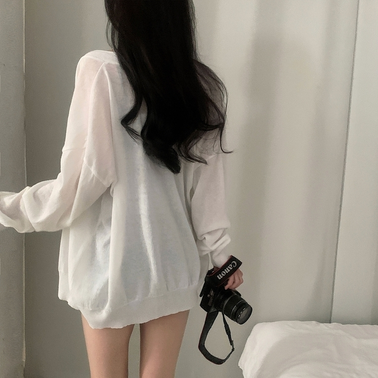 소아 뱀부니트 기본 루즈핏 긴팔 가디건 5color 아이보리