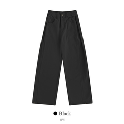 【丈別】サイドピンタックワイドジョガーパンツ