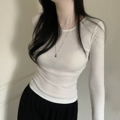 長袖Tシャツ イドシャーリング長袖Tシャツ(6color) IVORY