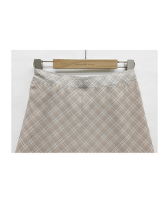 チェックシフォンミニスカート