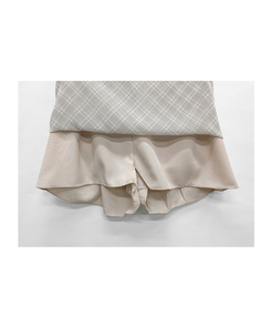 チェックシフォンミニスカート