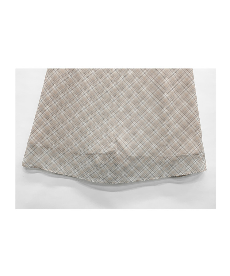 チェックシフォンミニスカート