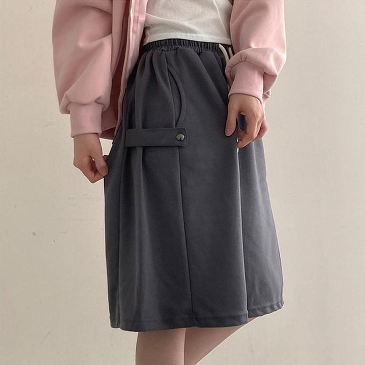 너디 사이드 비죠 트레이닝 반바지 버뮤다 팬츠 차콜