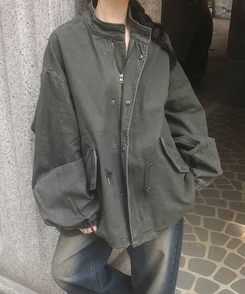 ビンテージサファリジャケットジャンパー KHAKI