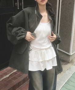 ビンテージサファリジャケットジャンパー KHAKI