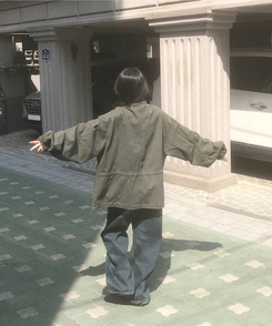 ビンテージサファリジャケットジャンパー KHAKI