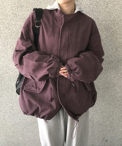 ビンテージサファリジャケットジャンパー PURPLE