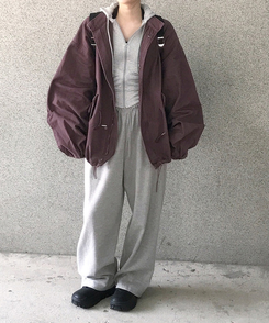 ビンテージサファリジャケットジャンパー PURPLE