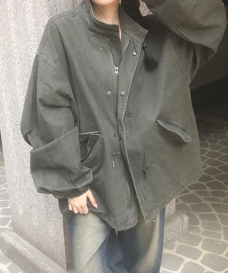 ビンテージサファリジャケットジャンパー KHAKI