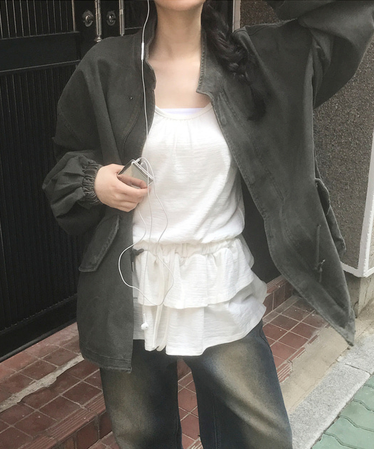 ビンテージサファリジャケットジャンパー KHAKI