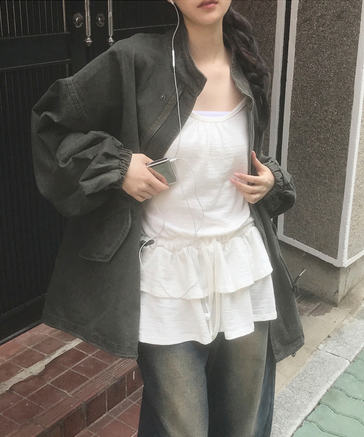 ビンテージサファリジャケットジャンパー KHAKI