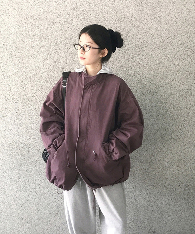 ビンテージサファリジャケットジャンパー PURPLE