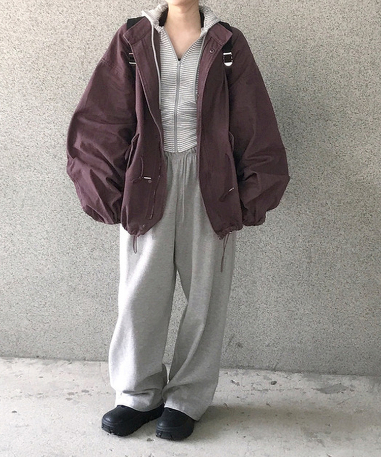 ビンテージサファリジャケットジャンパー PURPLE