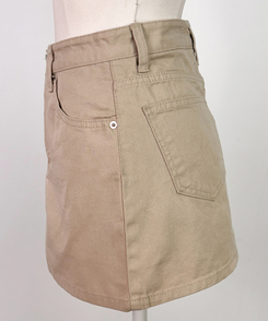 ステッチコットンスカートパンツ