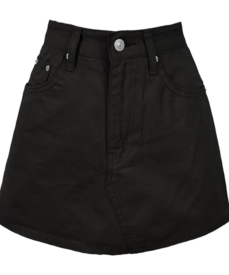 ステッチコットンスカートパンツ