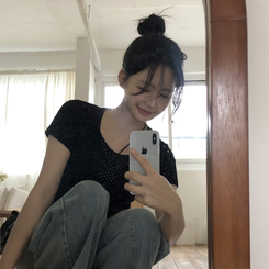 [요청폭주!땡땡반팔ver]일체형 레이어드 도트 땡땡이 썸머 반팔 가디건 3color 블랙