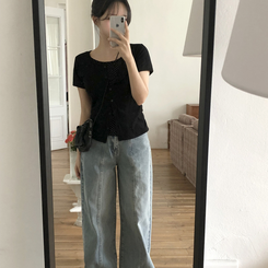 [요청폭주!땡땡반팔ver]일체형 레이어드 도트 땡땡이 썸머 반팔 가디건 3color 블랙