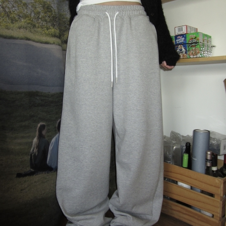 オーバースウェットパンツ GREY