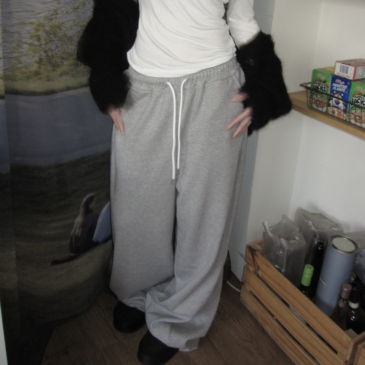 オーバースウェットパンツ GREY