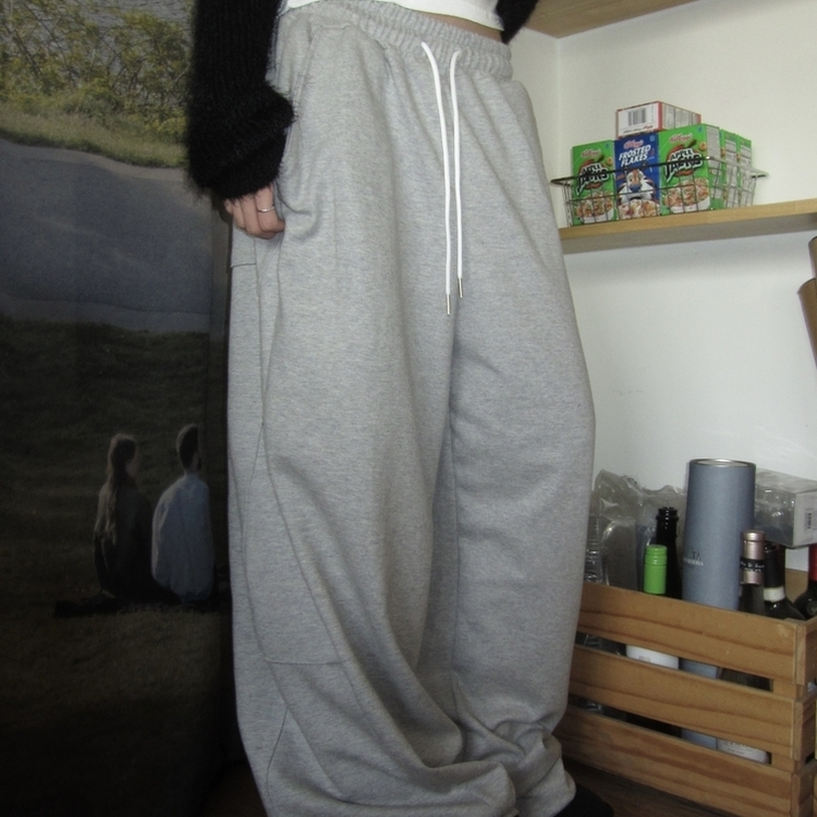 オーバースウェットパンツ GREY