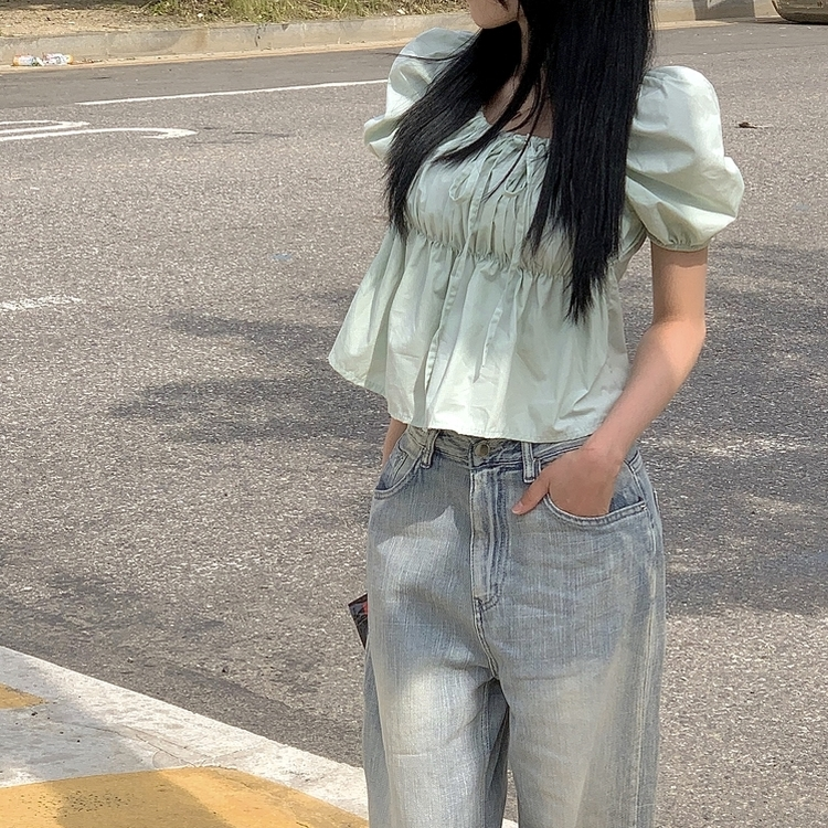 ブルーミングブラウス(5color) MINT