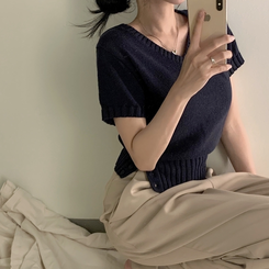 ニット デイリー2WAYニット NAVY