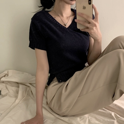 ニット デイリー2WAYニット NAVY