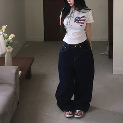 半袖Tシャツ アメリカンプリンティング半袖Tシャツ IVORY