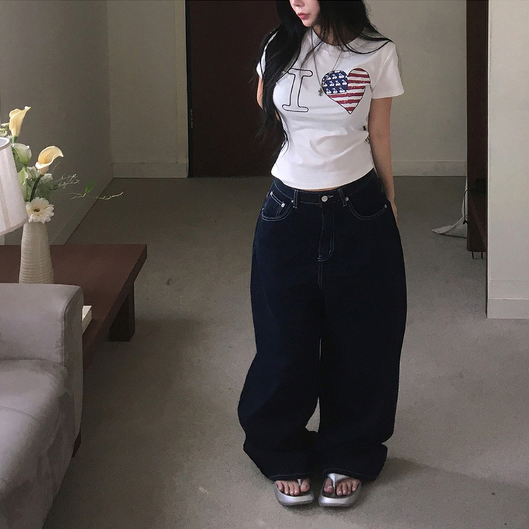 アメリカンプリンティング半袖Tシャツ IVORY