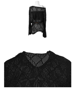 【ベルト付き】【ベルト付き】ヒッピーネットニット キャミソール