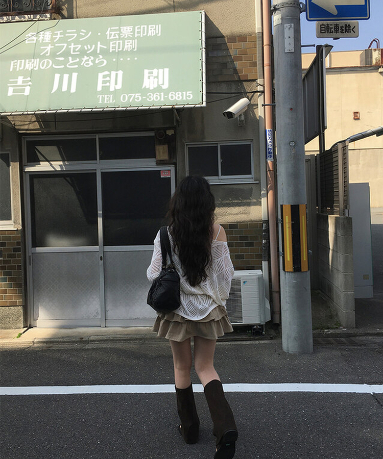 【ベルト付き】【ベルト付き】ヒッピーネットニット キャミソール BEIGE