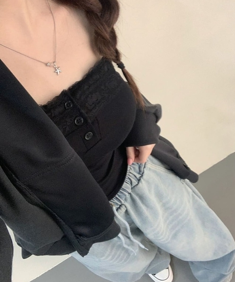 シンプルフードジップアップ CHARCOAL