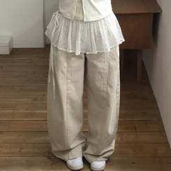 レイヤードラップティアードミニスカート WHITE