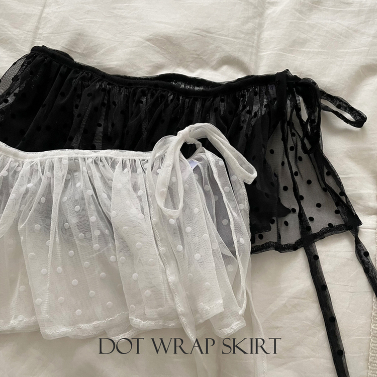 レイヤードラップティアードミニスカート