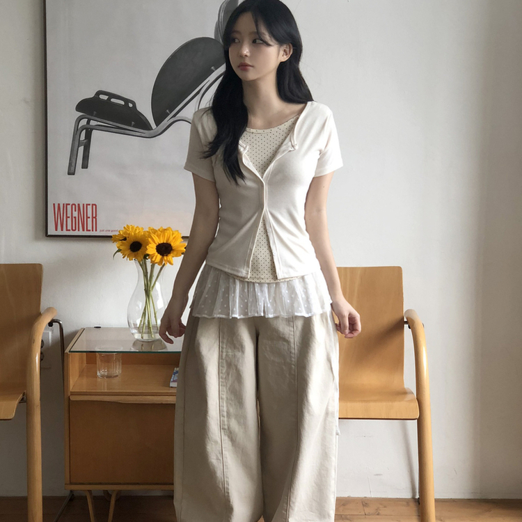 レイヤードラップティアードミニスカート WHITE