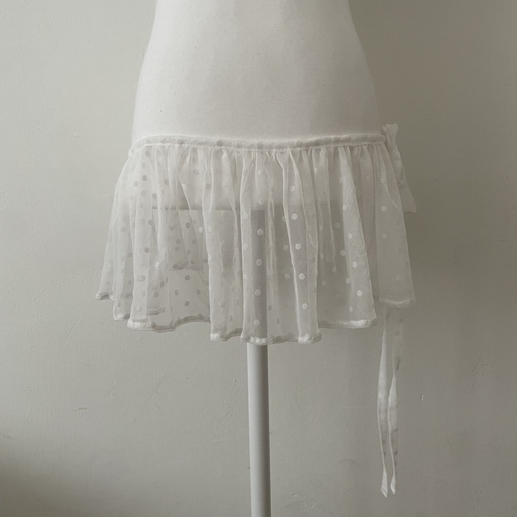 レイヤードラップティアードミニスカート