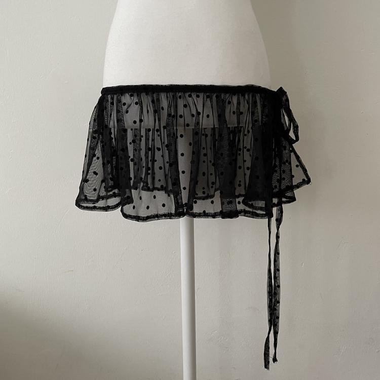 レイヤードラップティアードミニスカート