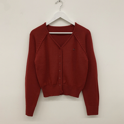 ペンダントワッペンニットカーディガン(6color)