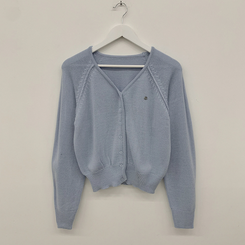 ペンダントワッペンニットカーディガン(6color)