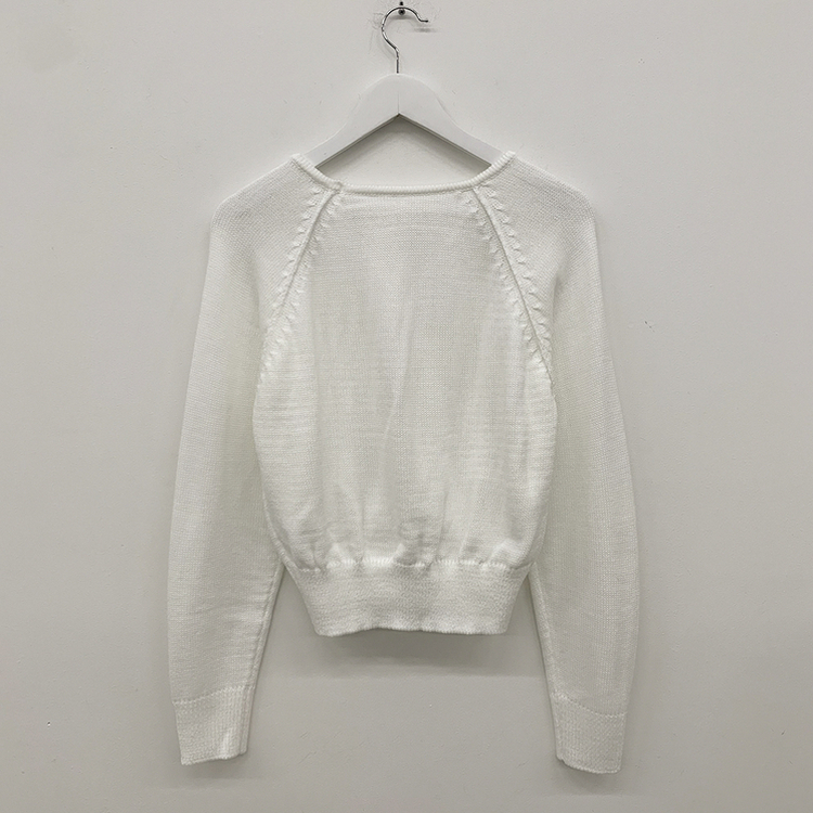 ペンダントワッペンニットカーディガン(6color)