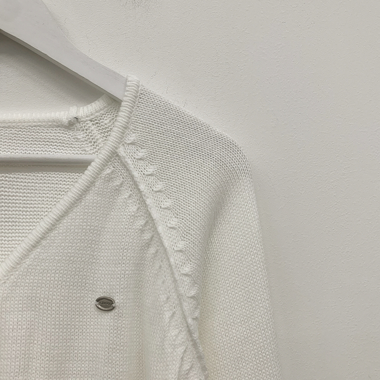 ペンダントワッペンニットカーディガン(6color)