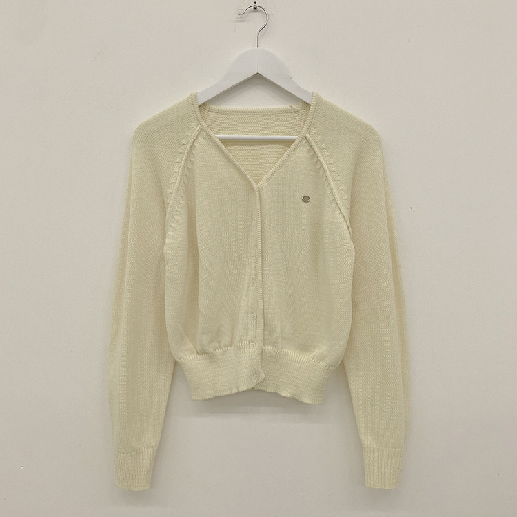 ペンダントワッペンニットカーディガン(6color)