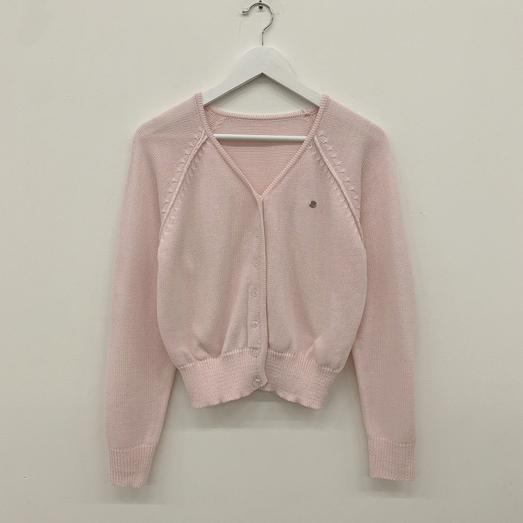 ペンダントワッペンニットカーディガン(6color)