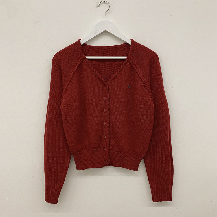 ペンダントワッペンニットカーディガン(6color)