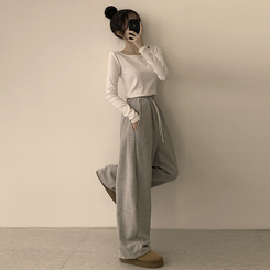 トレーニングパンツ サイドストリングトレーニングジョガーパンツ(5color) GRAY(WINTER)